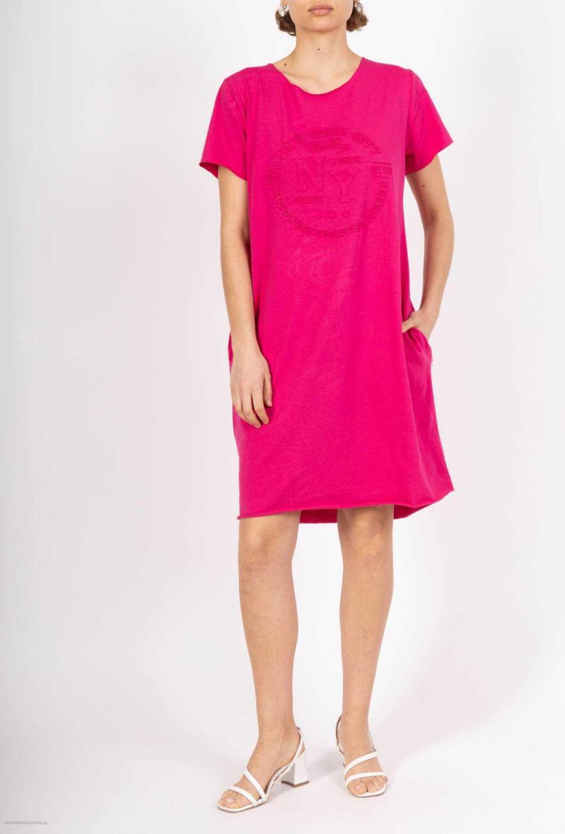 Robe en coton à imprimé