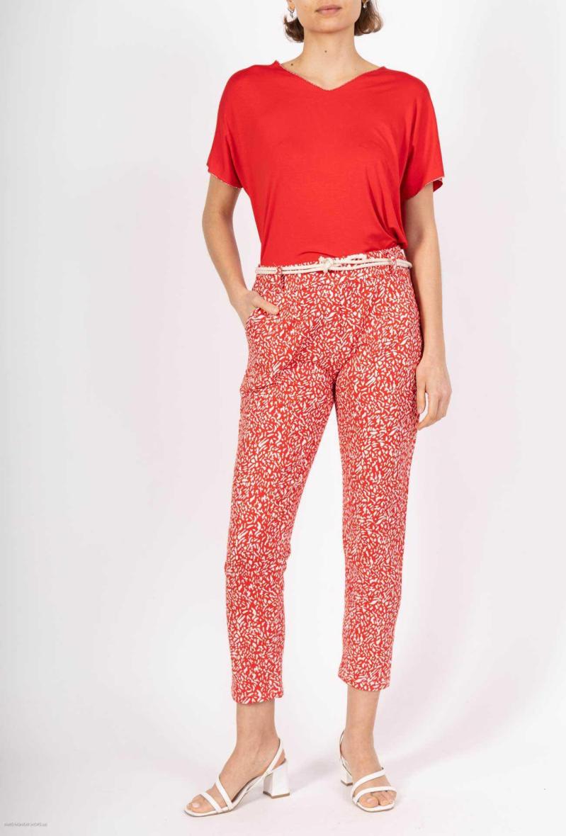 Pantalon fleurie fin