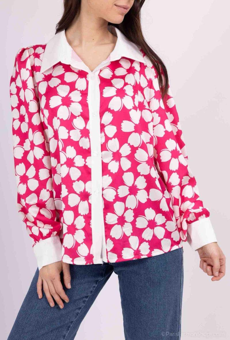 Chemise à imprimé fleurie