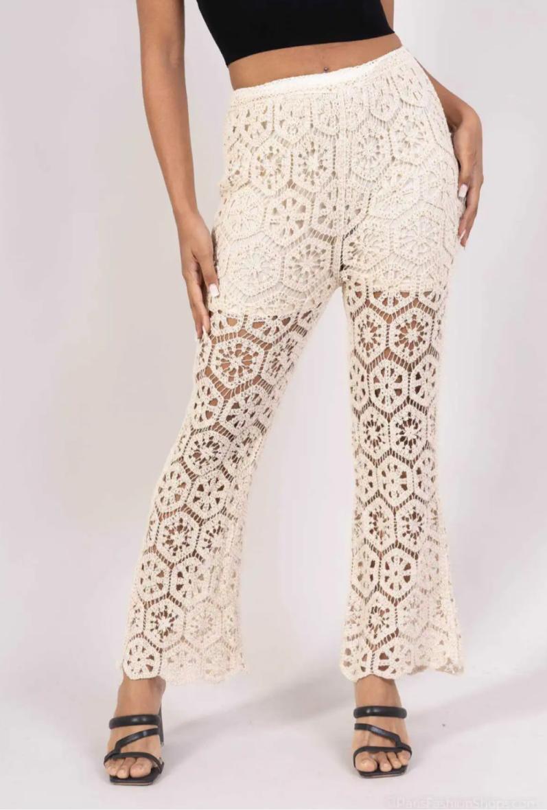 Pantalon en dentelle